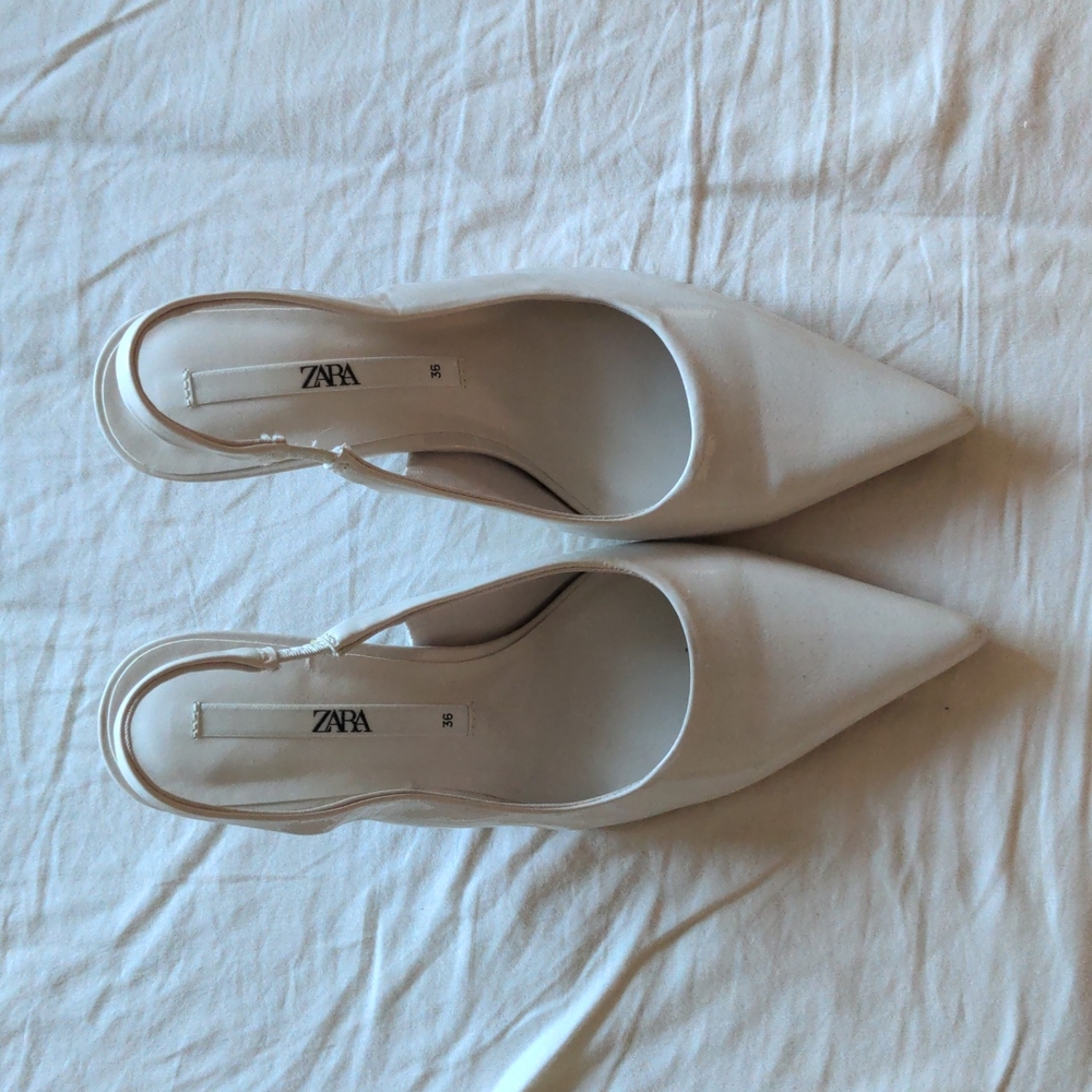 White Zara Heels